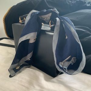 Vintage Navy Shoe Scarf